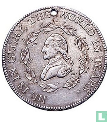 USA  George Washington Funeral Medal (skull & crossbones)  1799 - Afbeelding 2
