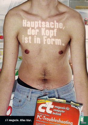 B00074 - c't magazin "Hauptsache, der Kopf ist in Form"  - Afbeelding 1