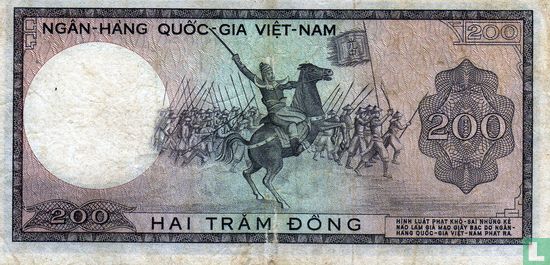 Sud Viêt Nam 200 Dong ND (1966) - Image 2