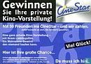 B00041 - CineStar Stralsund "Gewinnen Sie Ihre private Kino-Vorstellung"