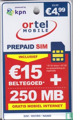 Ortel mobile prepaid SIM - Afbeelding 3