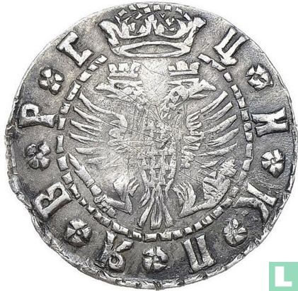 Rusland 10 kopeken 1709 (grivennik) - Afbeelding 2