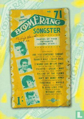 B01011 - Boomerang Songster - Image 1