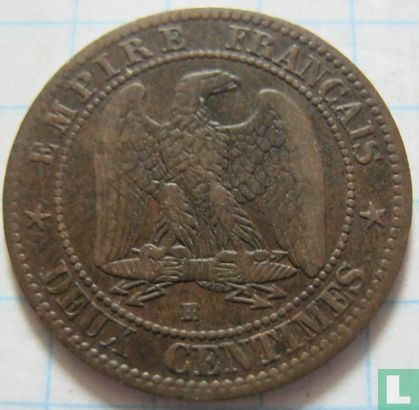 France 2 centimes 1855 (BB - chien) - Image 2