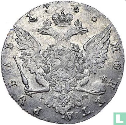 Rusland 1 roebel 1766 (CIIB AIII) - Afbeelding 1