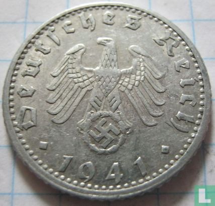 Empire allemand 50 reichspfennig 1941 (D) - Image 1