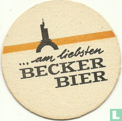 am liebsten Becker Bier