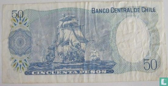 Chili 50 Pesos 1981 - Afbeelding 2