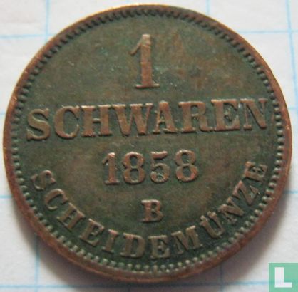 Oldenburg 1 schwaren 1858 - Afbeelding 1