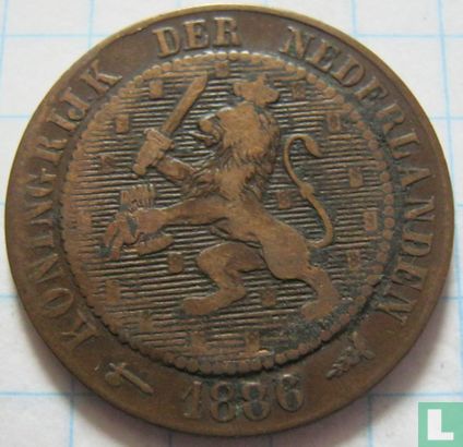 Nederland 2½ cent 1886 - Afbeelding 1