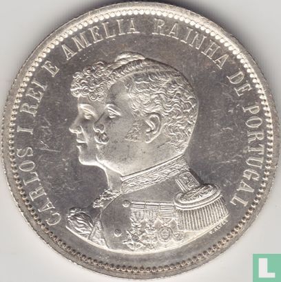 Portugal 1000 réis 1898 (PROOF) "400th anniversary Discovery of India" - Afbeelding 2
