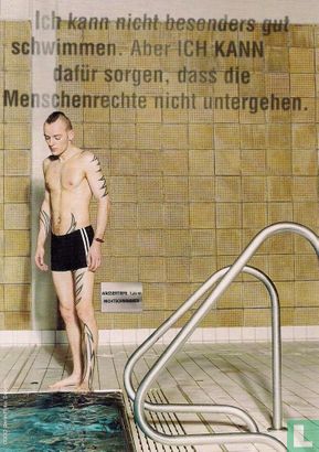 B02165 - Amnesty International "Ich kann nicht besonders gut schwimmen" - Afbeelding 1