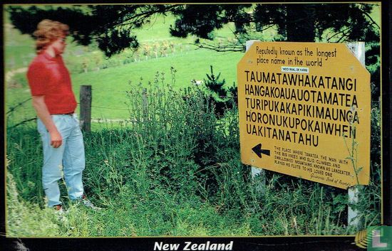 Taumata­whakatangihanga­koauau­o­tamatea­pokai­whenua­ki­tana­tahu - New Zealand