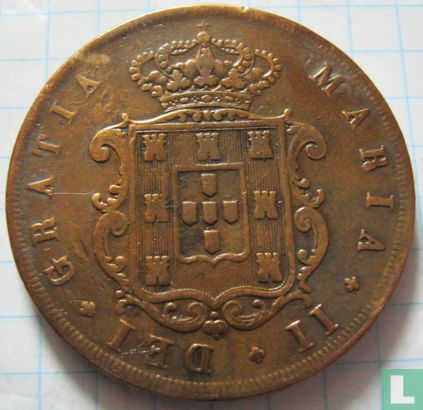 Portugal 20 réis 1847 - Image 2