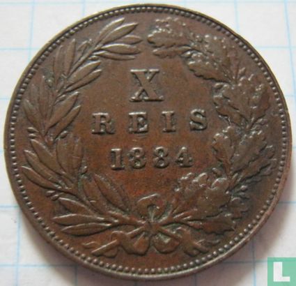 Portugal 10 réis 1884 - Afbeelding 1