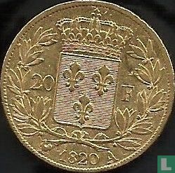 France 20 francs 1820 (A) - Image 1
