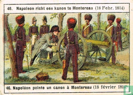Napoleon richt een kanon te Montereau - 18 febr. 1814 - Afbeelding 1