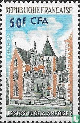 Le Clos Lucé in Amboise, with overprint