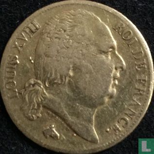 France 20 francs 1817 (A) - Image 2