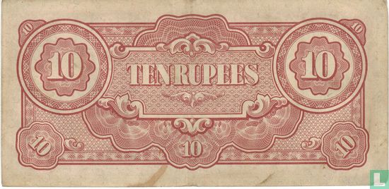 Birma 10 Rupees (Without watermark) - Afbeelding 2