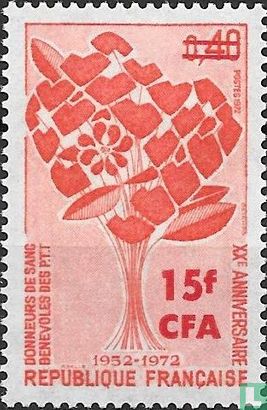 Blood donation, with overprint
