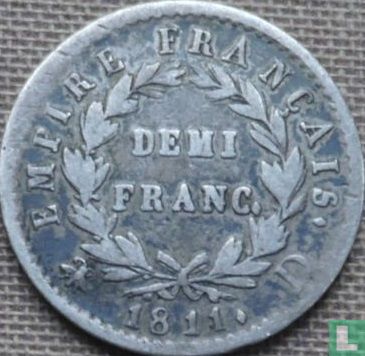 France ½ franc 1811 (D) - Image 1
