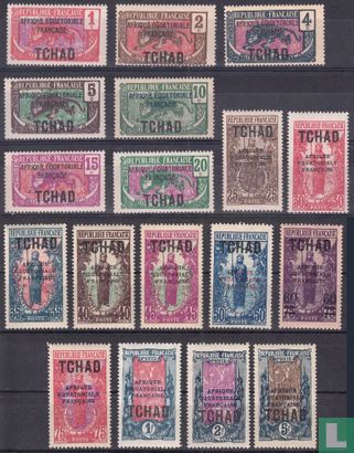 Series of Central Congo with overprint