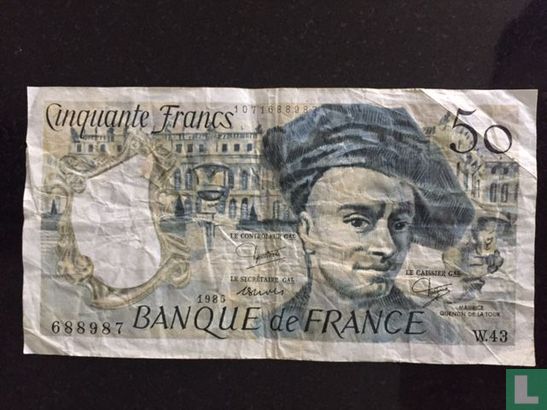 Frankrijk 50 Francs 1985 - Afbeelding 1