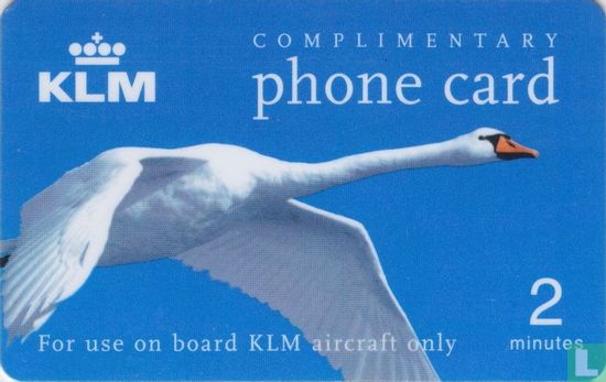 KLM complimentary phone card - Image 1