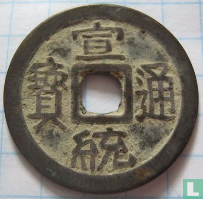 Zhejiang 1 cash 1909-1911 (Xuan Tong Tong Bao, boo je) > Afd. Penningen > Replica munten - Image 1