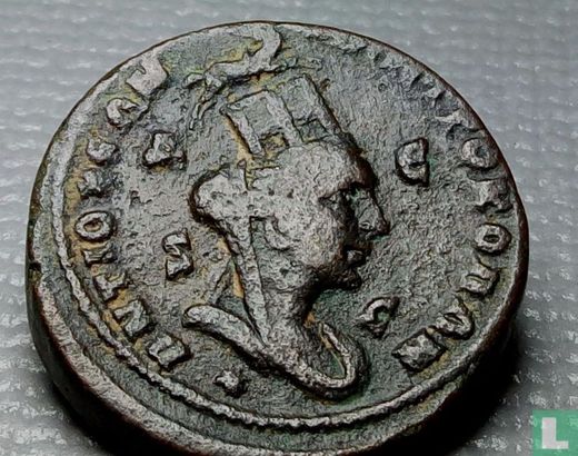 Roman Empire - Antioche, Syrie AE28  (Philip I, Tyche, avec DESC)  244-249 - Image 2