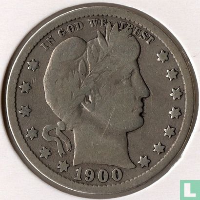 Verenigde Staten ¼ dollar 1900 (zonder letter) - Afbeelding 1