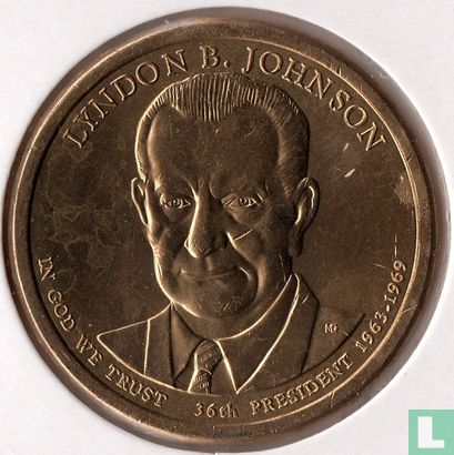 United States 1 dollar 2015 (D) "Lyndon B. Johnson" - Image 1