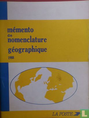 Memento de Nomenclature Géographique