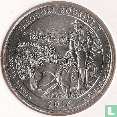 Vereinigte Staaten ¼ Dollar 2016 (P) "Theodore Roosevelt national park - North Dakota" - Bild 1