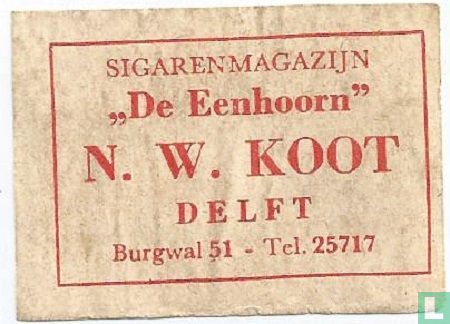 Sigarenmagazijn "De Eenhoorn" - N.W. Koot 