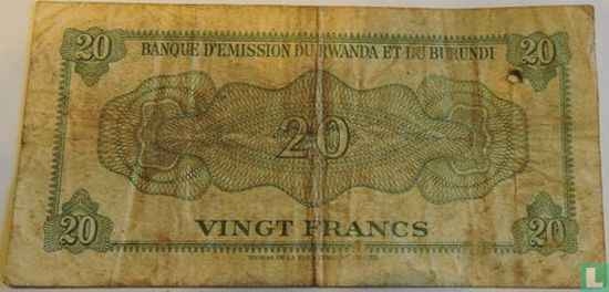 Ruanda-Urundi 20 Francs 1960 - Afbeelding 2