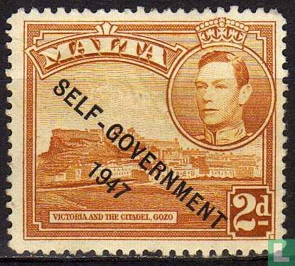 Aufdruck "SELF-GOVERNMENT 1947"