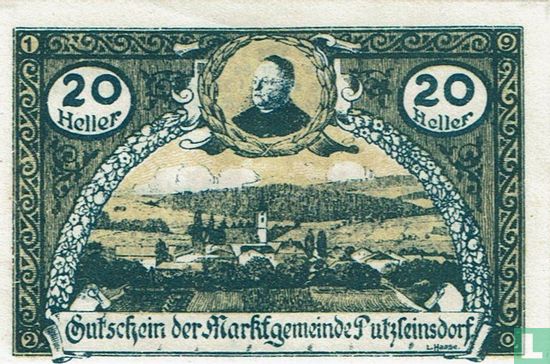 Putzleinsdorf 20 Heller 1920 - Afbeelding 1