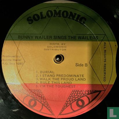 Bunny Wailer Sings The Wailers - Afbeelding 3
