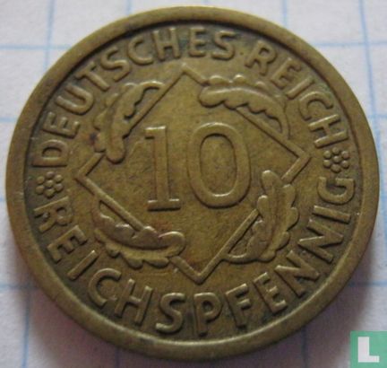 Deutsches Reich 10 Reichspfennig 1934 (A) - Bild 2