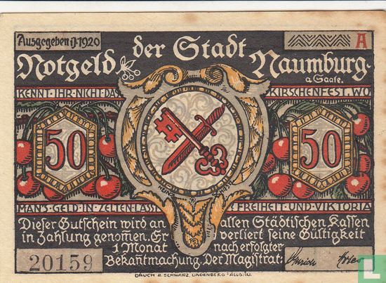 Naumburg 50 Pfennig 1920 (A) - Image 1