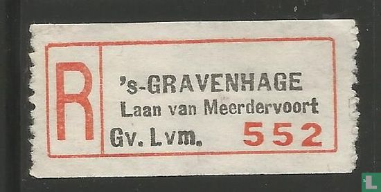 's-GRAVENHAGE Laan van Meerdervoort Gv. Lvm.