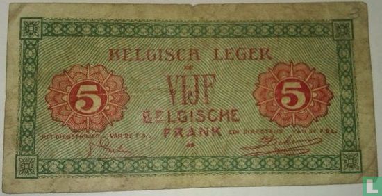Belgium 5 Francs 1946 - Image 2