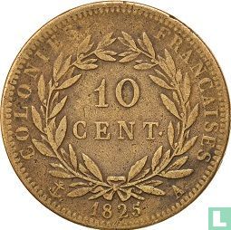 French colonies 10 centimes 1825 - Image 1