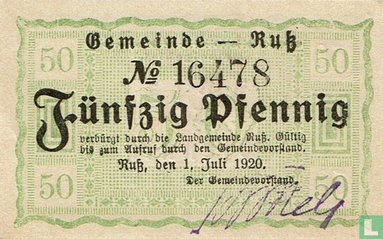 Ruß 50 Pfennig 1920 - Afbeelding 1