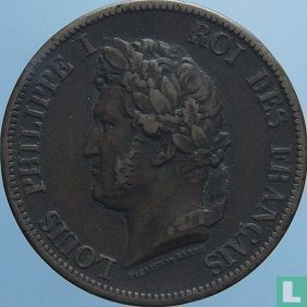 Colonies françaises 10 centimes 1844 - Image 2