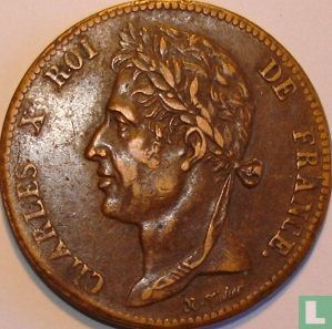 Colonies françaises 5 centimes 1828 - Image 2