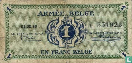 Belgique 1 Franc 1946 - Image 1