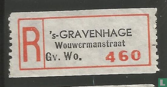 's-GRAVENHAGE Wouwermanstraat Gv. Wo.